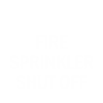 Fire Sprinkler Shut Off Engraved Valve Tag