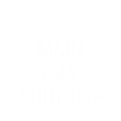 Main Gas Shut Off Engraved Valve Tag