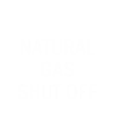 Natural Gas Shut Off Engraved Valve Tag