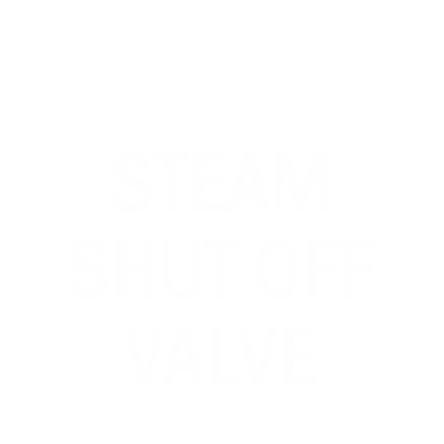 Steam Shut Off Valve Engraved Tag