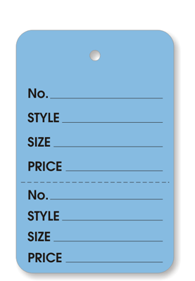 Case of 2,000 Tags Fast Shi 1.75" X 2.875" White Blank Merchandise Tag Large 