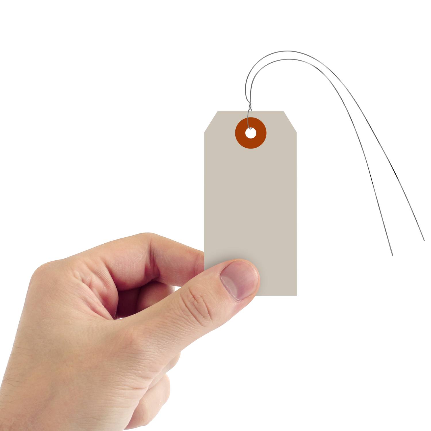 Grey Cardstock Tags (with wires)