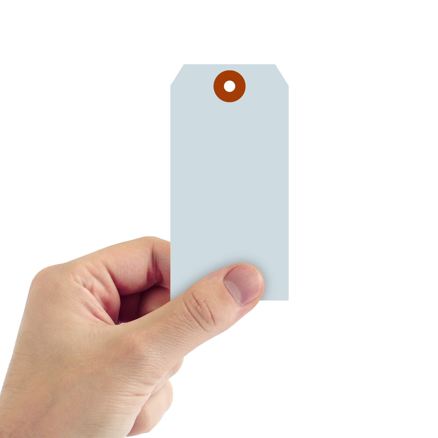 4¾ in. x 2-3/8 in. Light Blue Tags, SKU: T358-5-LB