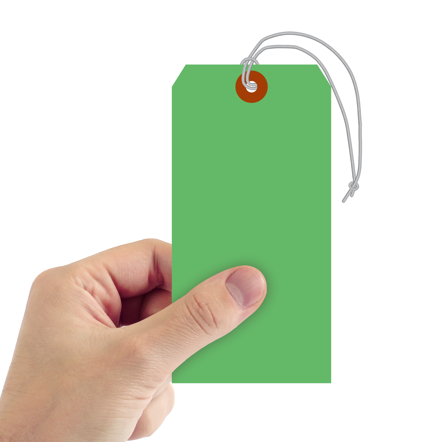 13-Pt Cardstock Shipping Tag Dark Green 
