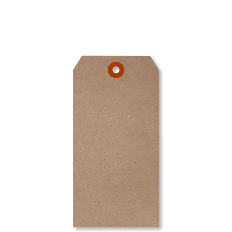 5¼ in. x 2-5/8 in. Recycled Kraft Shipping Tags, SKU - T359-6-RP