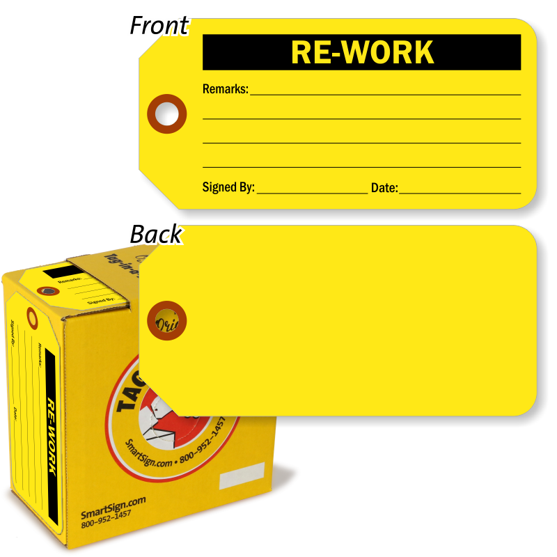 Rework Tags amp Fluorescent Repair Tags Durable Tags Best Prices