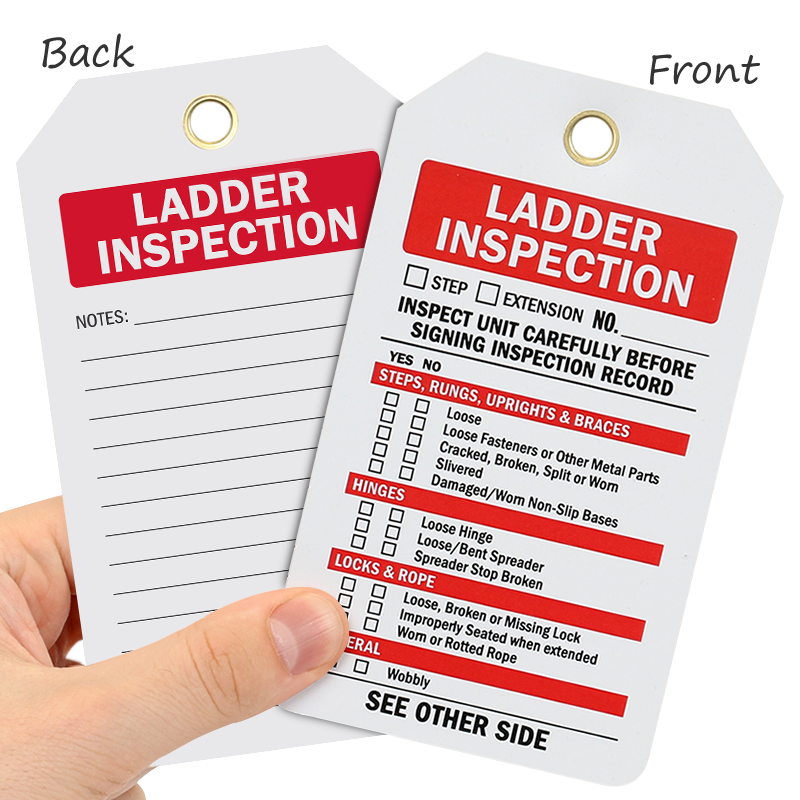 2-Sided Ladder Inspection Status Tag, SKU: TG-0658