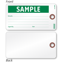 Sample Inspection Tag With Fiber Patch