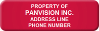Asset Label Property of Company Name with Phone Number