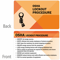 Heavy Duty Single Safety Wallet Card