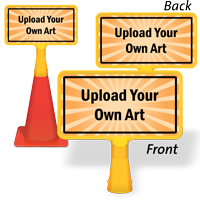 Custom Caution ConeBoss Sign