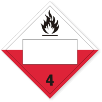 Spontaneously Combustible Placard