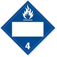 Dangerous when Wet Placard