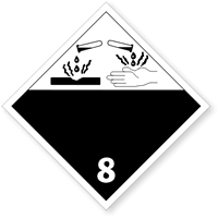 International Placard Corrosive Placard