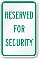 Aluminum Security Sign