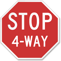 24 in. x 24 in. Reflective Aluminum Sign