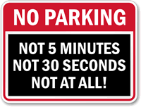 No Parking Sign