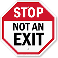 Stop:  Sign