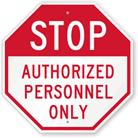 STOP:  Sign