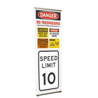 Danger No Trespassing Safety Briefing Required Banner Kit