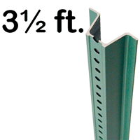 High Strength U Channel Sign Post  3.5' tall