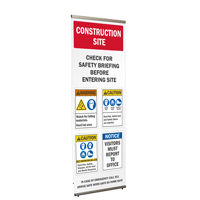 No Trespassing Check For Safety Briefing Safety Banner