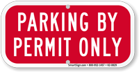 Parking By Permit Only