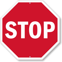 Mini Stop Sign