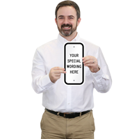 6" x 12"  Customizable Vertical Sign Template