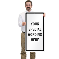 18" x 36"  Customizable Vertical Sign Template