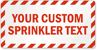 Custom Fire Sprinkler Label