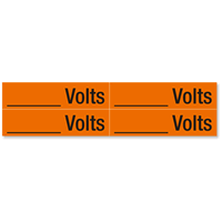 Writable Volts Marker Labels, Medium, 1 1/8in. x 4 1/2in.