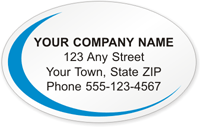 Oval Address Label