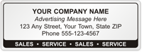Sale and Service Label