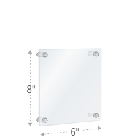 Acrylic Standoff Sign Holder 8x6