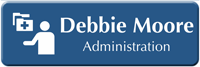 Custom Medical Administrative Assistant LaserLogo Badge with Symbol