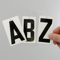 Self Align Die Cut Vinyl Letters Set 3 Inch Tall