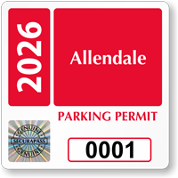 Create Tamper Evident SecuraPass Hologram Permit Parking Decals