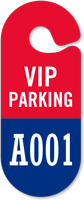 VIP Parking Permit Hang Tag Sequentially Numbered