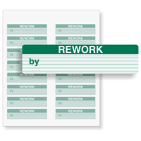 Calibration Labels Green On White