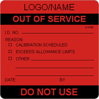 Custom Out of Service Label [add name/logo]