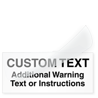 Self Laminating Calibration Label   Add Custom Text
