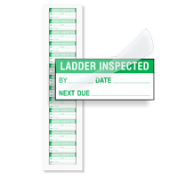 Ladder Inspected: By/Date/Next Due - Green