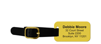 Design Own Brass Luggage Tag