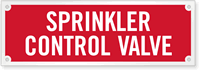 Sprinkler Control Valve Laser Etched Sign