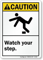 Caution (ANSI)  Sign