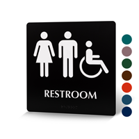 Restroom Men / Women Sign
