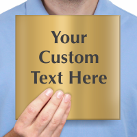 Custom Engraved Brass Sign Text Upto 8 Lines