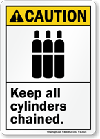 Keep All Cylinders Chained Sign