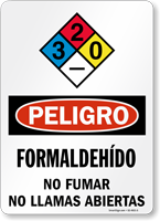 Formaldehído Sign